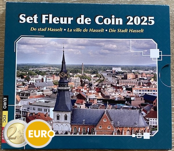 Euro set BU FDC Belgium 2025 Hasselt