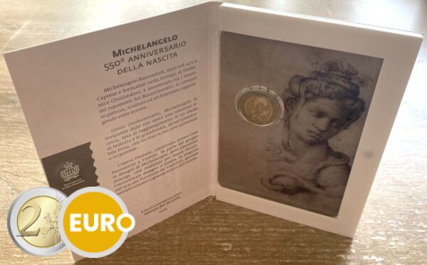 2 euro San Marino 2025 - Michelangelo BU FDC