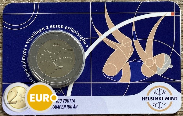 2 euro Finland 2025 - Athletics Games BU FDC Coincard FI / SE