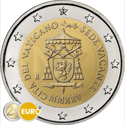 2 euros Vatican 2025 - Sede Vacante BU FDC