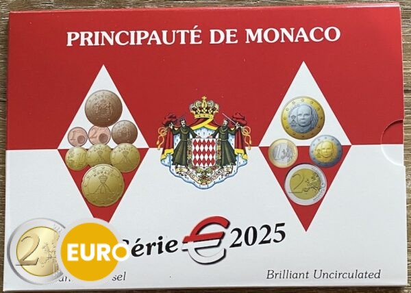 Euro set BU FDC Monaco 2025