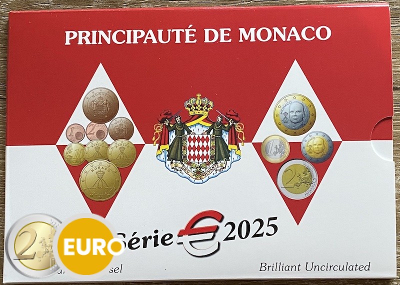 Euro set BU FDC Monaco 2025