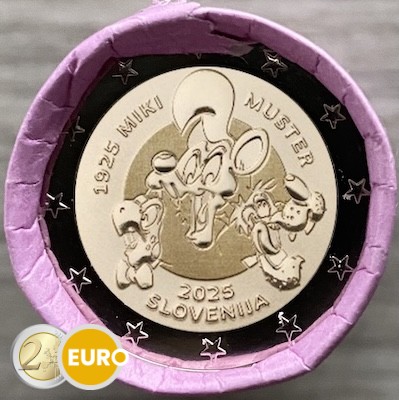 Roll 2 euro Slovenia 2025 - Miki Muster