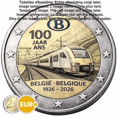 2 euro Belgie 2026 - NMBS BU FDC Coincard NL