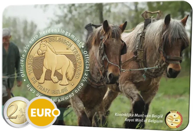 2,50 euro België 2026 - Brabants trekpaard BU FDC Coincard NL