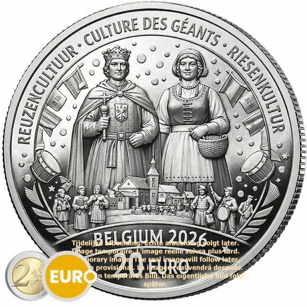 20 euro Belgium 2026 - Giant culture BE Proof Silver