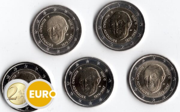 2 euro Duitsland 2026 - ADFGJ Konrad Adenauer UNC