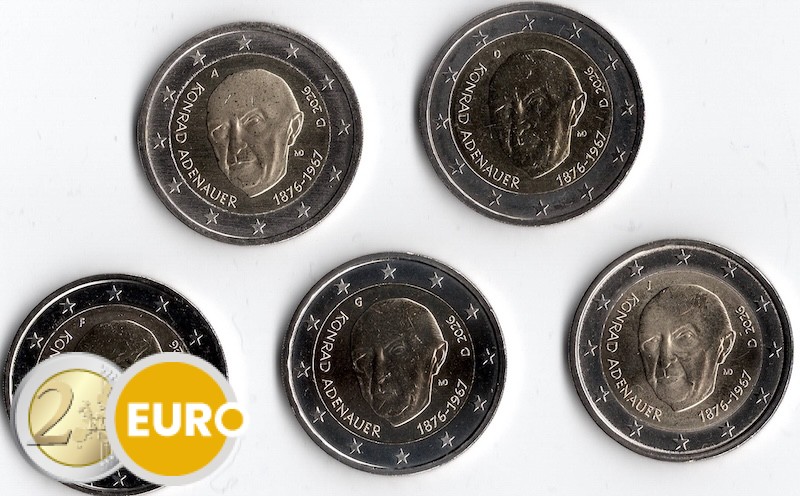 2 euro Germany 2026 - ADFGJ Konrad Adenauer UNC