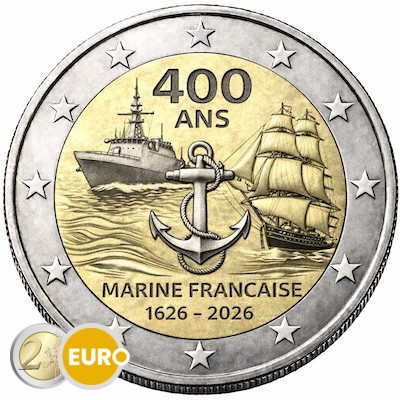 2 euros France 2026 - Marine nationale BU FDC Coincard