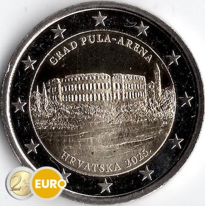 2 euro Croatia 2025 - Pula Amphitheatre UNC