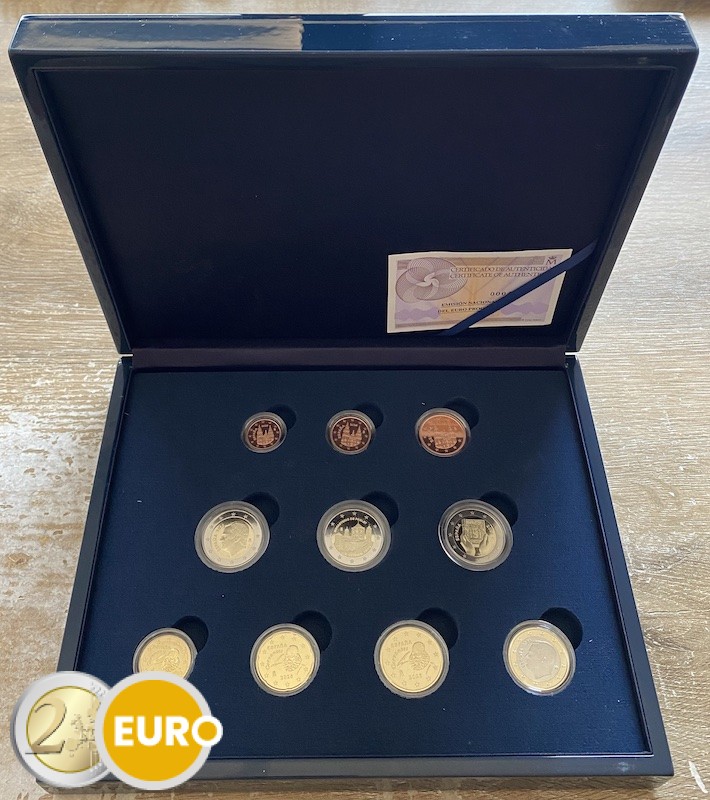 Euro set BE Proof Spanje 2026 + 2 x 2 euro Poblet