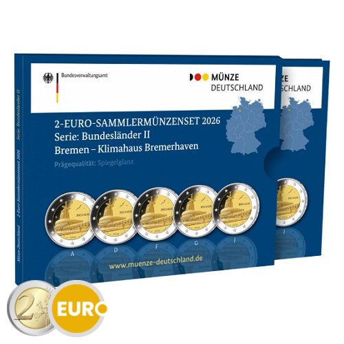 2 euros Allemagne 2026 - ADFGJ Brême Maison du climat BE Proof