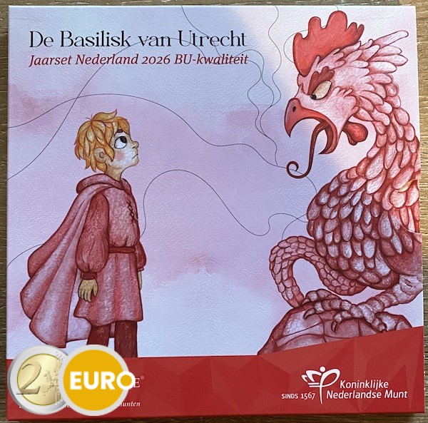 Série euro BU FDC Pays-Bas 2026 Basilic d'Utrecht