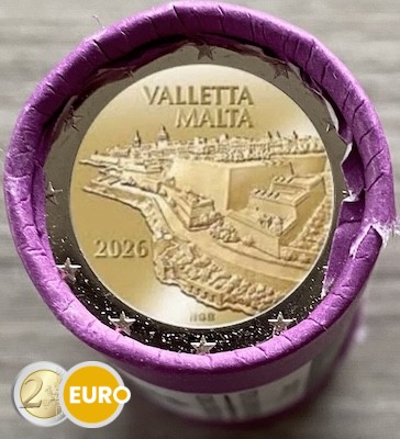 Rouleau 2 euros Malte 2026 - La Valette Valletta