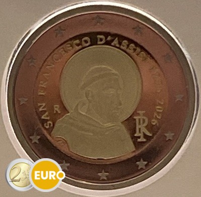 2 euro Italie 2026 - Franciscus van Assisi UNC