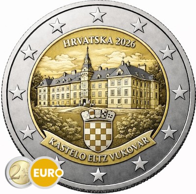 2 euro Kroatië 2026 - Kasteel Eltz Vukovar UNC