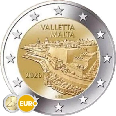 2 euros Malte 2026 - La Valette Valletta BE Proof
