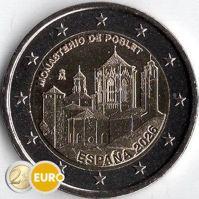 2 euro Spain 2026 - Poblet Monastery UNC