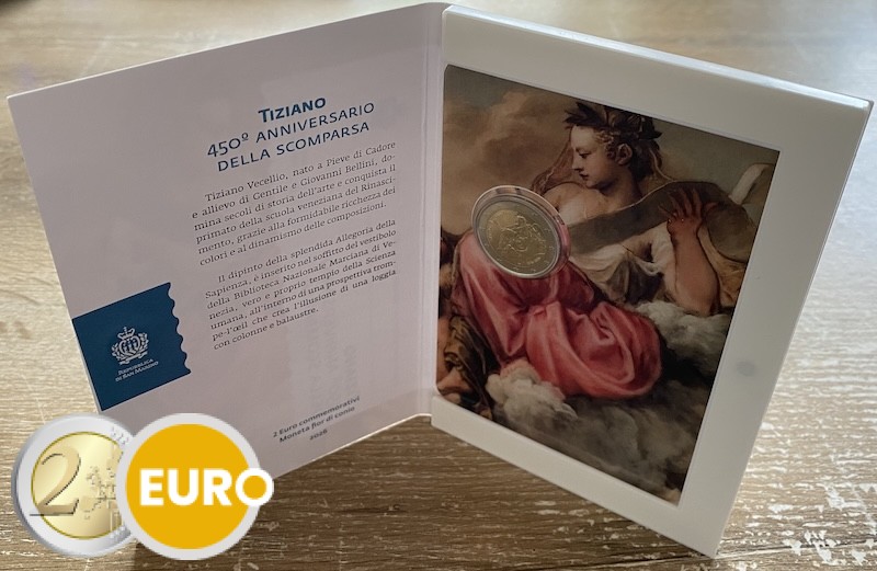 2 euro San Marino 2026 - Titian Tiziano Vecellio BU FDC