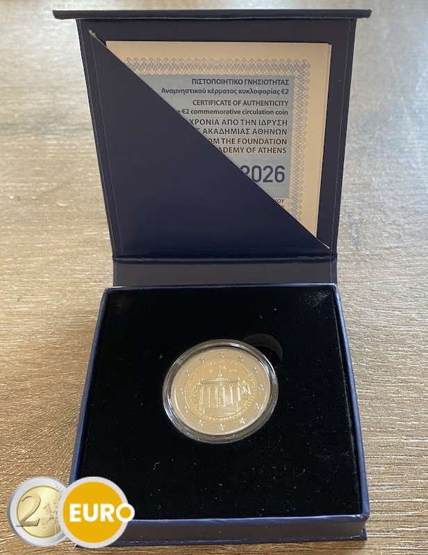 2 euro Griekenland 2026 - Academie van Athene BE Proof