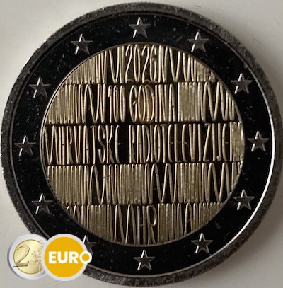2 euro Croatia 2026 - Croatian radio BE Proof