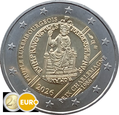 2 euro Luxemburg 2026 - Karel de Grote-prijs UNC