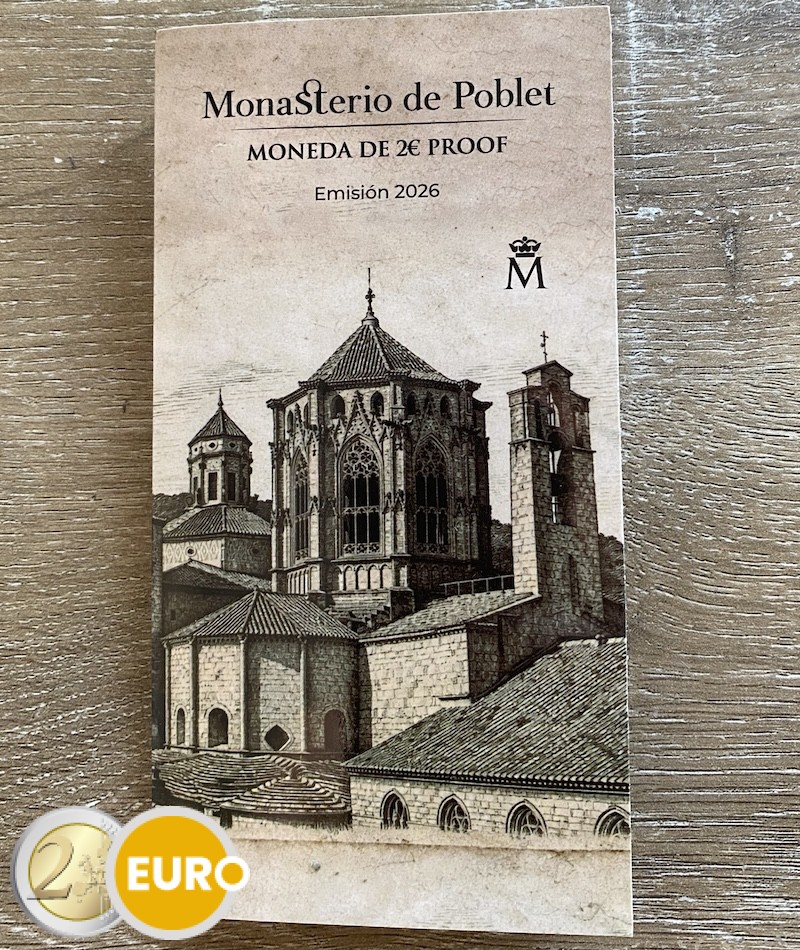 2 euro Spanje 2026 - Klooster van Poblet BE Proof