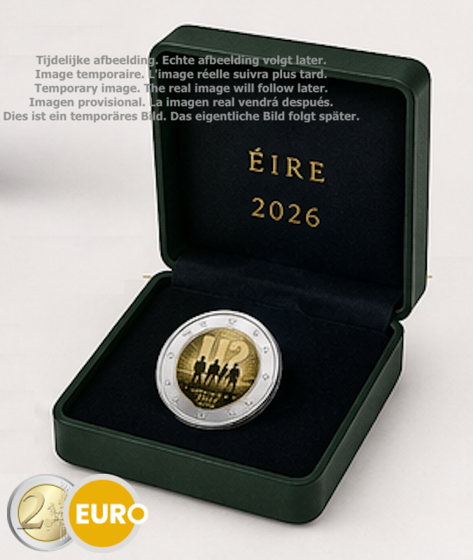 2 euros Irlande 2026 - 50 ans U2 BE Proof