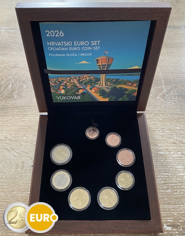 Euro set BE Proof Croatia 2026 Vukovar